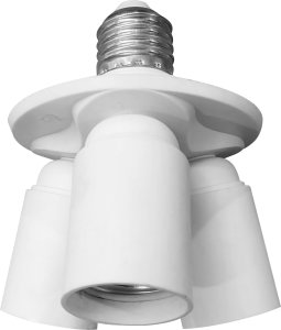 Orno Przejściówka do źródła światła E27/3xE27, wąska 2