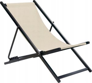 Beliani Leżak Metal Beżowy LOCRI II 9