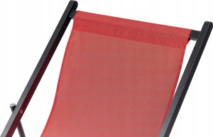 Beliani Leżak Metal Czerwony LOCRI II 6