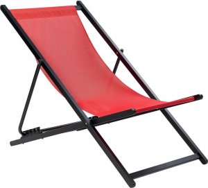 Beliani Leżak Metal Czerwony LOCRI II 9