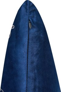 Beliani 2 welurowe poduszki dekoracyjne w motyle 45 x 45 cm niebieskie YUZURI 6