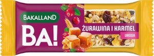 bakalland BAKALLAND BA! Baton Zbożowy Żurawina i Karmel 38g Cranberry Caramel 1