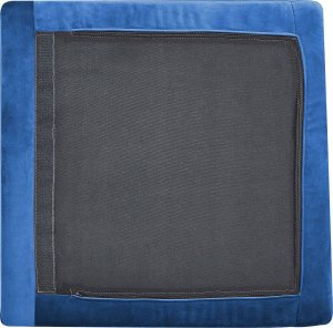 Beliani Moduł 1-osobowy welurowy niebieski EVJA 7