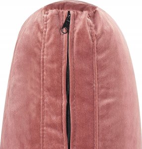 Beliani Welur Narożnik modułowy Różowy EVJA 5