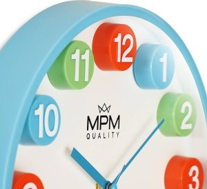 MPM Kolorowy zegar ścienny MPM E01.4288.31 30 cm . 3