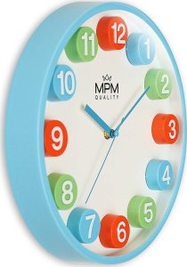 MPM Kolorowy zegar ścienny MPM E01.4288.31 30 cm . 4