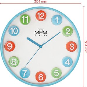 MPM Kolorowy zegar ścienny MPM E01.4288.31 30 cm . 6