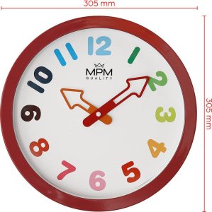 MPM Kolorowy zegar ścienny MPM E01.4050.23 30,5 cm . 6