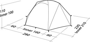 Namiot turystyczny Robens Namiot 3-osobowy Robens Boulder 3 - blue Uniwersalny 2