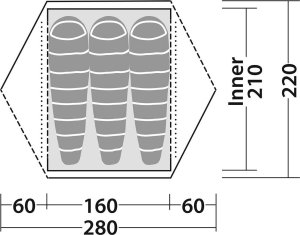 Namiot turystyczny Robens Namiot 3-osobowy Robens Boulder 3 - blue Uniwersalny 4