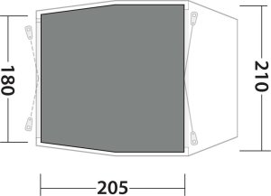 Namiot turystyczny Outwell Podłoga pod namiot Outwell Footprint Dunecrest - black/grey Uniwersalny 2