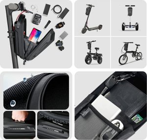 WildMan WILDMAN Etui/uchwyt na hulajnogę GD9X Plus sakwa na ramę czarna/black 6