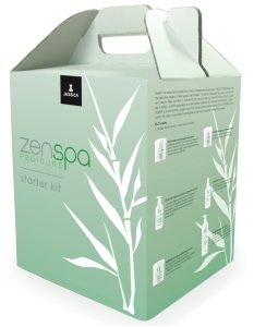 Jessica Starter Kit Set Jessica: ZenSpa Revive, Volcanic Pumice, Exfoliating, Foot Scrub, 435 g + ZenSpa Restore, Aloe Vera, Cuticle Remover Gel, 251 ml + ZenSpa Intense, Vitamin E, Moisturizing, Foot Cream, 425 g + ZenSpa Awaken, Soothing, Foot Bath Sal 1