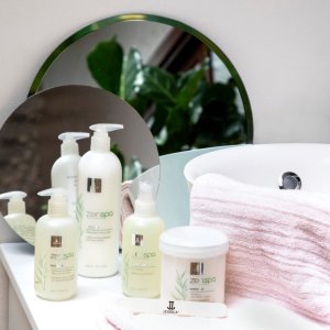 Jessica Starter Kit Set Jessica: ZenSpa Revive, Volcanic Pumice, Exfoliating, Foot Scrub, 435 g + ZenSpa Restore, Aloe Vera, Cuticle Remover Gel, 251 ml + ZenSpa Intense, Vitamin E, Moisturizing, Foot Cream, 425 g + ZenSpa Awaken, Soothing, Foot Bath Sal 2