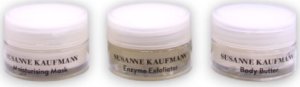 Susanne Kaufmann Susanne's Home Spa Collection Set Susanne Kaufmann: Face Cleansers, Paraben-Free, Purifying, Cleansing Gel, For Face, 30 ml + Body Lotions & Creams, Sulfates-Free, Nourishing, Body Butter, Day, 15 ml + Face Masks & Exfoliators, Enzyme, E 3