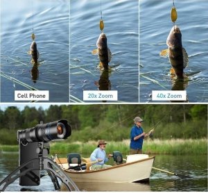 Luneta Apexel Monokular Luneta Obiektyw Tele Hd Do Telefonu / Smartfona Zoom 20-40x / Apl-js2040x 13