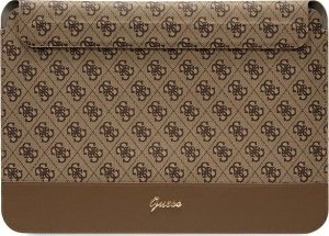 Etui Guess Guess Sleeve GUCS14PS4SGW 14" brązowy/ brown 4G Stripe Metal Logo 1