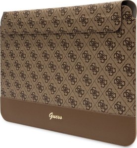 Etui Guess Guess Sleeve GUCS14PS4SGW 14" brązowy/ brown 4G Stripe Metal Logo 2