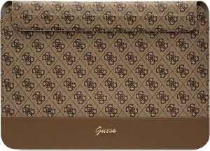 Etui Guess Guess Sleeve GUCS14PS4SGW 14" brązowy/ brown 4G Stripe Metal Logo NoSize 1