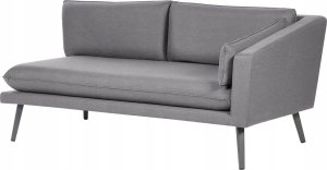 Beliani Narożnik dla 5 osób Tkanina Szary LORETELLO 5