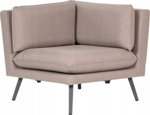 Beliani Narożnik dla 5 osób Tkanina Beżowy LORETELLO 4