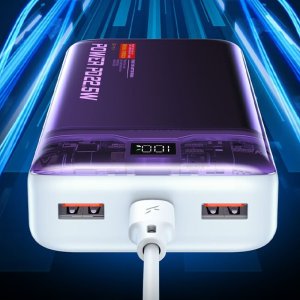 Powerbank Wekome WEKOME WP-353 Vanguard Series - Power bank 10000 mAh PD 20W + QC 22.5W (Fioletowy / Przezroczysty) 5