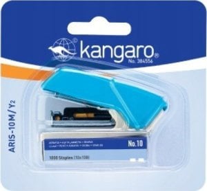 Zszywacz Kangaro Zszywacz + zszywki 10 kart. KANGARO Aris-10m/y2, blister, mix 6