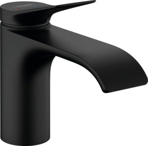 Hansgrohe Jednouchwytowa bateria umywalkowa 80 bez kompletu odpływowego, czarny matowy 1