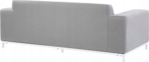 Beliani Sofa trzyosobowa dla 3 osób Tkanina Jasnoszary ROVIGO 4