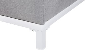 Beliani Sofa trzyosobowa dla 3 osób Tkanina Jasnoszary ROVIGO 6