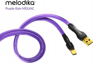 Melodika Melodika MDUAC50 Purple Kabel USB typu A-C m.in. do DAC / urzÄdzeĹ medycznych - 5m 2