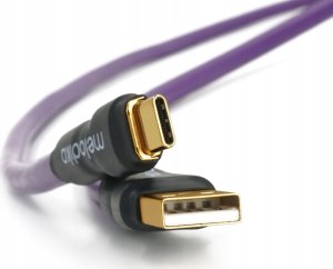 Melodika Melodika MDUAC50 Purple Kabel USB typu A-C m.in. do DAC / urzÄdzeĹ medycznych - 5m 5