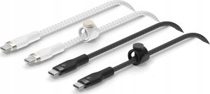 Kabel USB Belkin 1x2 Belkin PRO Flex Silicone 1m USB-C/USB-C b+w  CAB011bt1MBW2PK 1