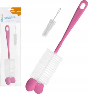BabyOno 720/02 SZCZOTKA DO BUTELKI RÓŻOWA 6