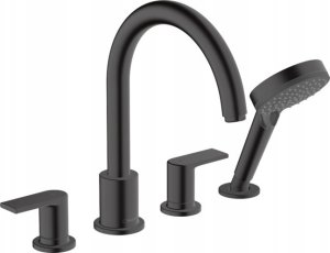 Hansgrohe Bateria Vernis Shape nawannowa 4-otworowa czarny mat 1