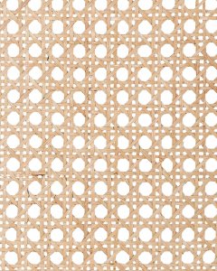 Beliani 3-panelowy składany parawan pokojowy rattanowy 118 x 180 cm naturaly z czarnym CORTONA 13