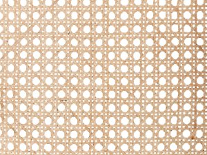 Beliani 3-panelowy składany parawan pokojowy rattanowy 118 x 180 cm naturaly z czarnym CORTONA 8