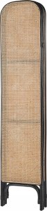 Beliani 3-panelowy składany parawan pokojowy rattanowy 105 x 180 cm z czarnym POTENZA 4