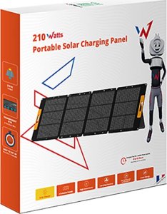 Ładowarka solarna Wonder Wonder Ws210 - Panel słoneczny / Ładowarka solarna 210W z wyjściem MC4 (Czarny) 13