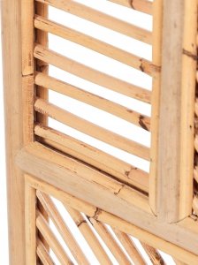 Beliani 3-panelowy składany parawan pokojowy rattanowy 117 x 180 cm naturaly LAMEZIA 4