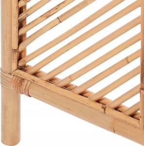 Beliani 3-panelowy składany parawan pokojowy rattanowy 117 x 180 cm naturaly LAMEZIA 9