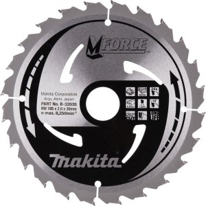 Makita MAKITA PIŁA TARCZOWA  185x30x24z M-FORCE DREWNO 1