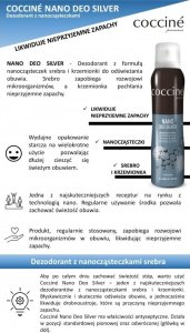 Coccine COCCINE DEZODORANT DO OBUWIA Z NANOCZĄSTECZKAMI SREBRA 400 ML 3