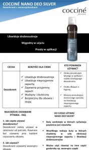Coccine COCCINE DEZODORANT DO OBUWIA Z NANOCZĄSTECZKAMI SREBRA 400 ML 4