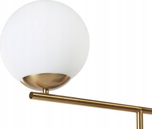 Lampa stołowa Beliani Lampa stołowa marmurowa czarna ze złotym HONDO 4