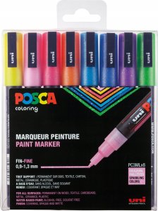 Posca POSCA Marker UNI PC-3M 8er Set Glitter 1