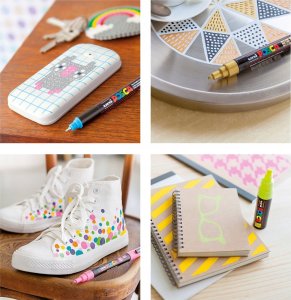 Posca Marker UNI PC-3M zestaw 8 Glitter 3