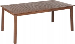 Beliani Stół ogrodowy rozkładany akacjowy 180/240 x 100 cm ciemne drewno CESANA 3
