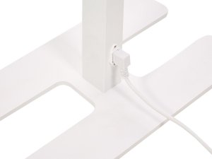 Lampa podłogowa Beliani Lampa podłogowa LED metalowa biała SCULPTOR 4