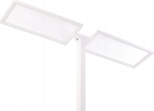 Lampa podłogowa Beliani Lampa podłogowa LED metalowa biała SCULPTOR 7